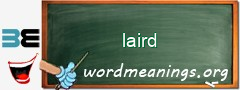 WordMeaning blackboard for laird